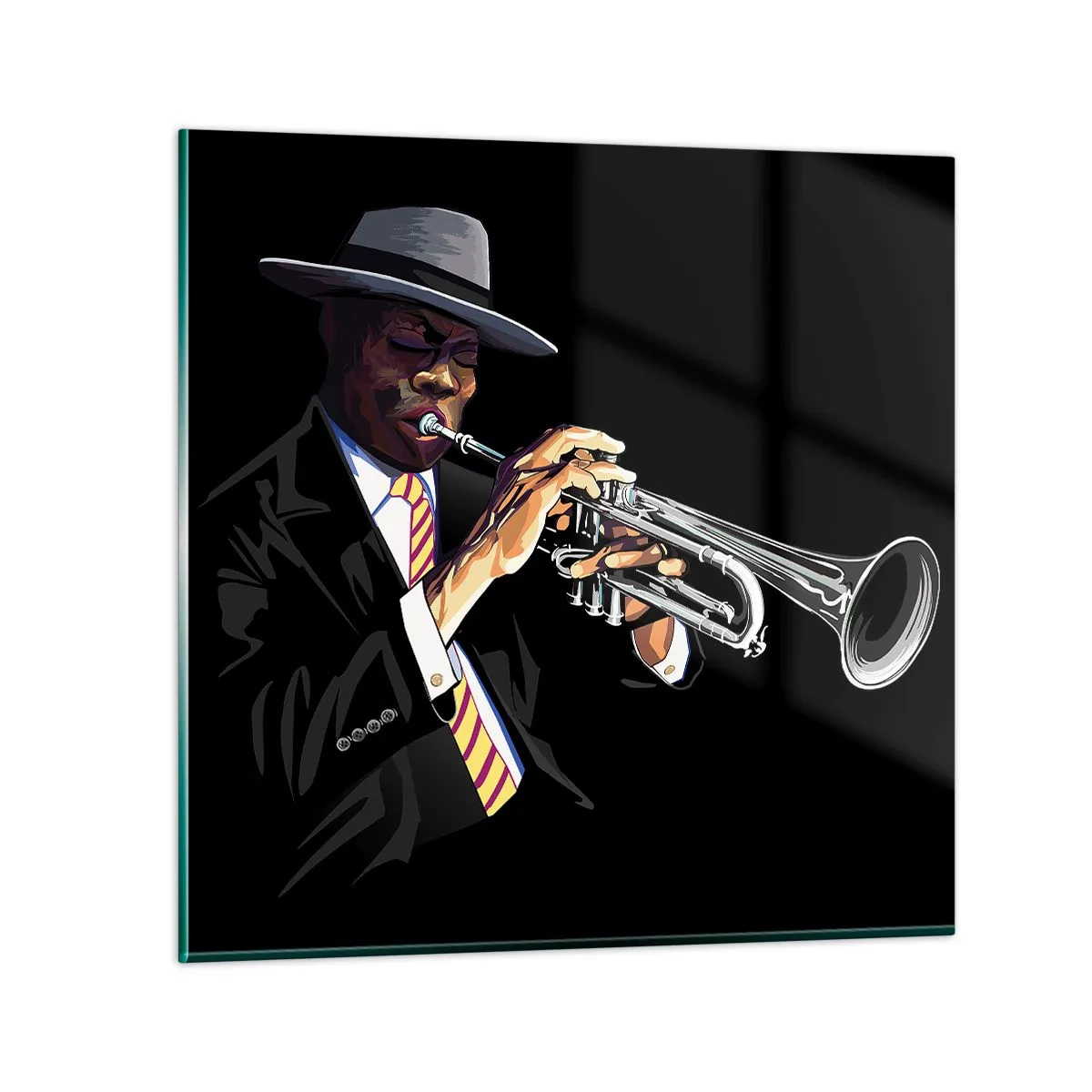 Schilderen op glas - Charme van oude school - 60x60 cm