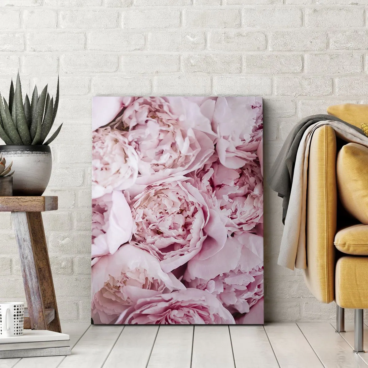 Schilderen op canvas - Knuffelend en geurig - 50x70 cm