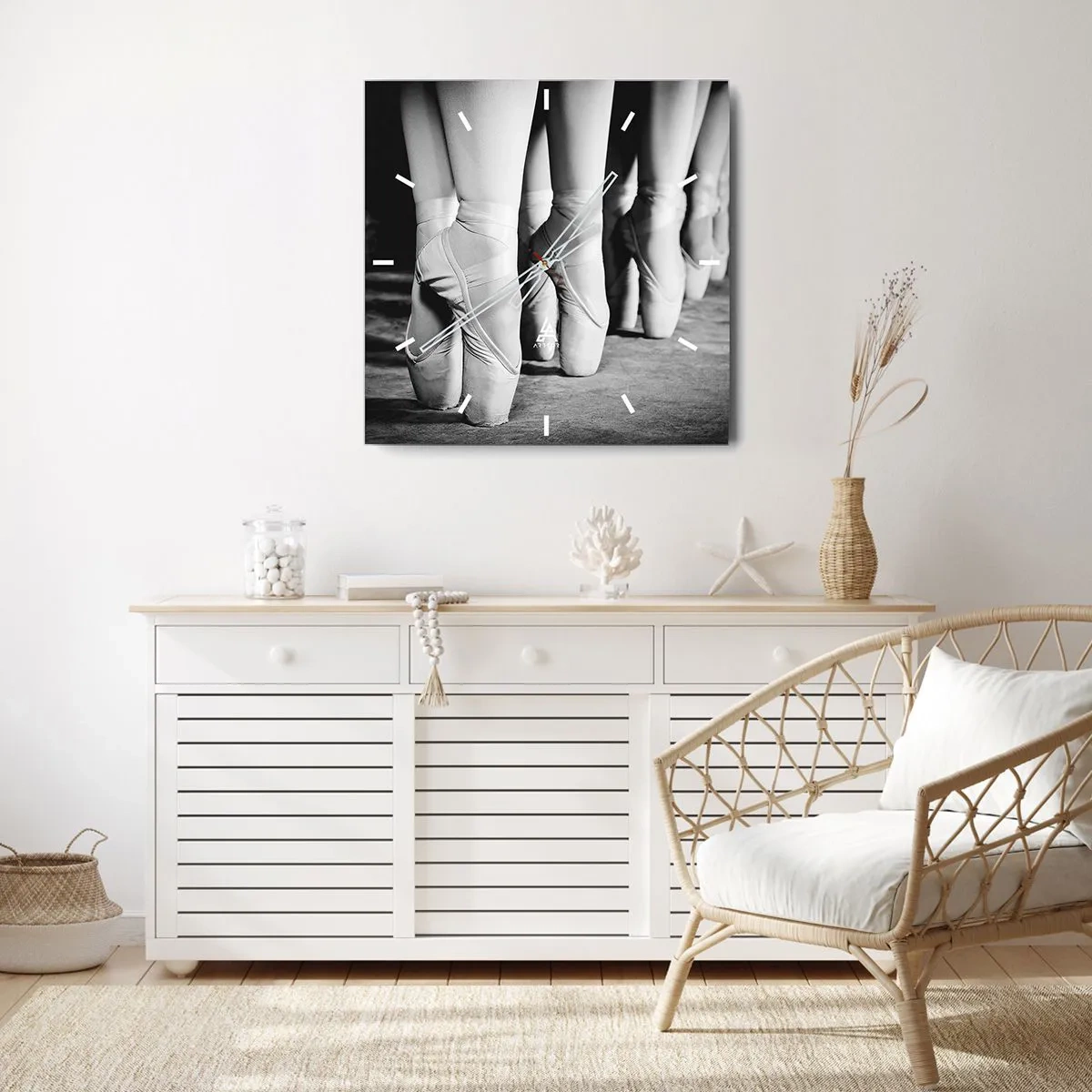 Wandklok - Klok - Samen, lichtjes - 40x40 cm
