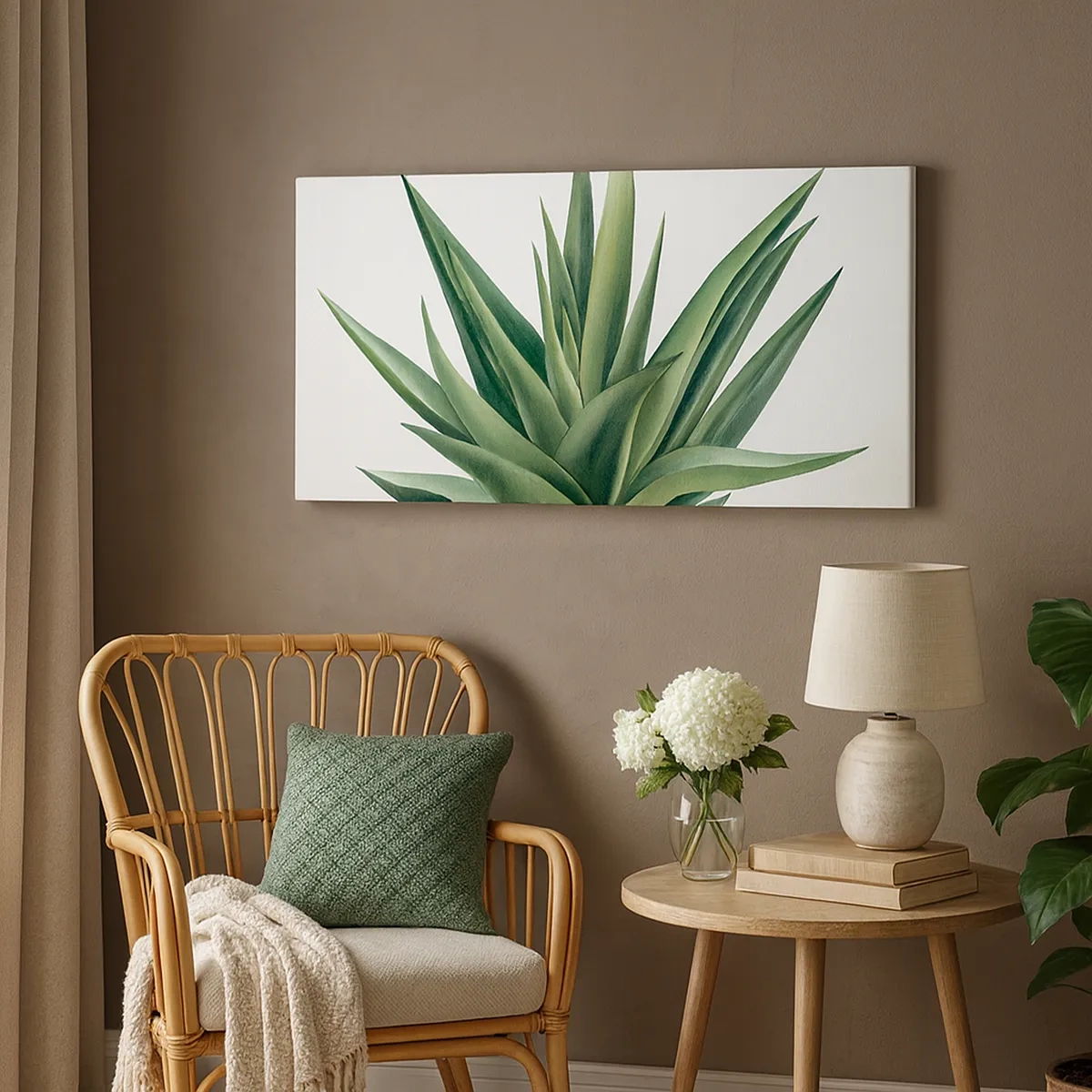 Schilderen op canvas - Groen – kracht – leven - 30x30 cm