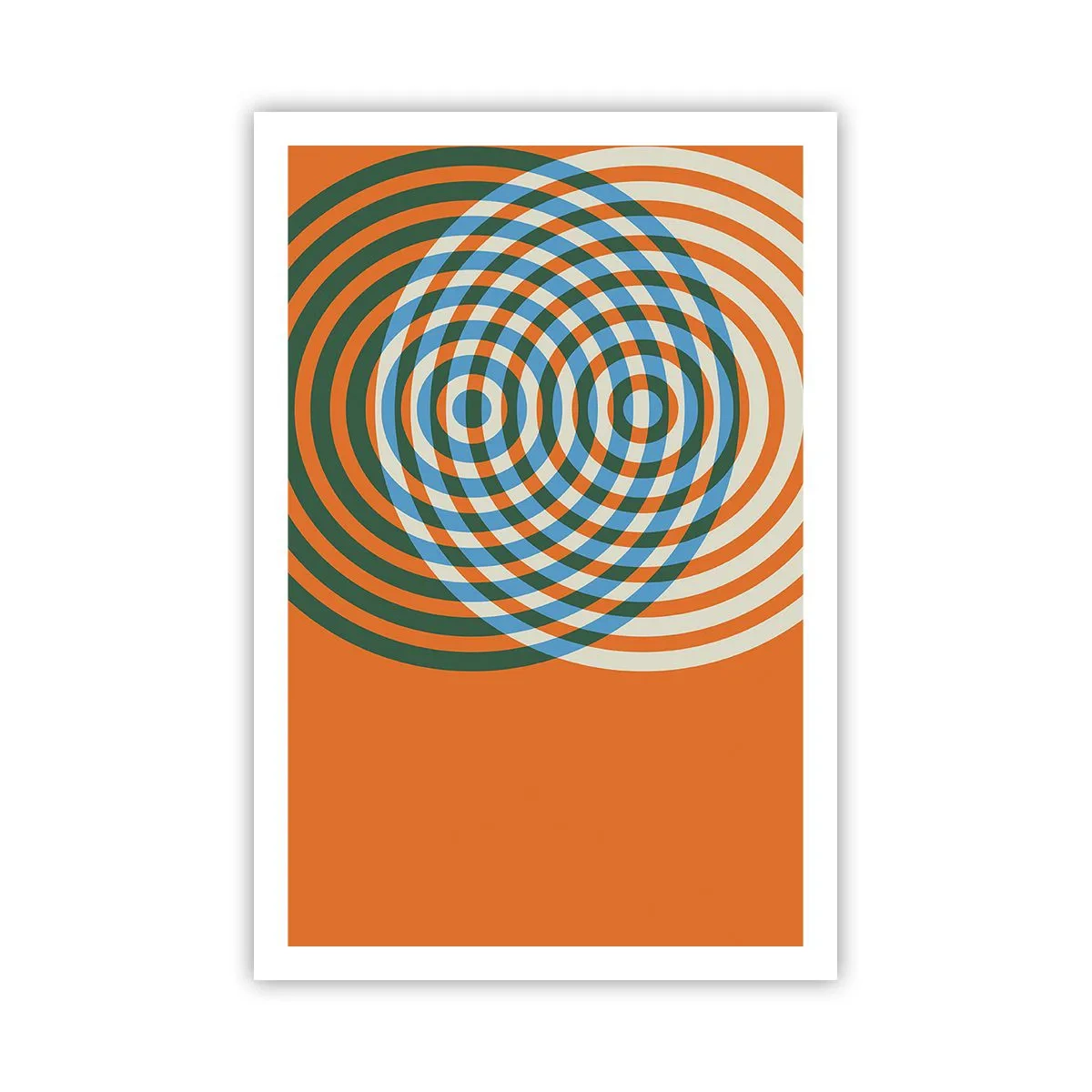 Poster - Abstracte circulaire variatie - 61x91 cm