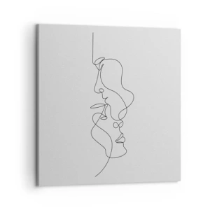 Schilderen op canvas - De hitte van bittere verlangens - 60x60 cm