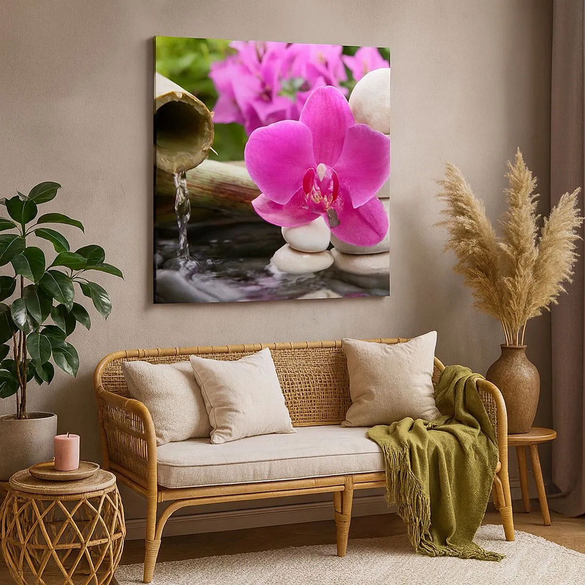 Schilderen op canvas - Je bent al aan het rusten - 30x30 cm