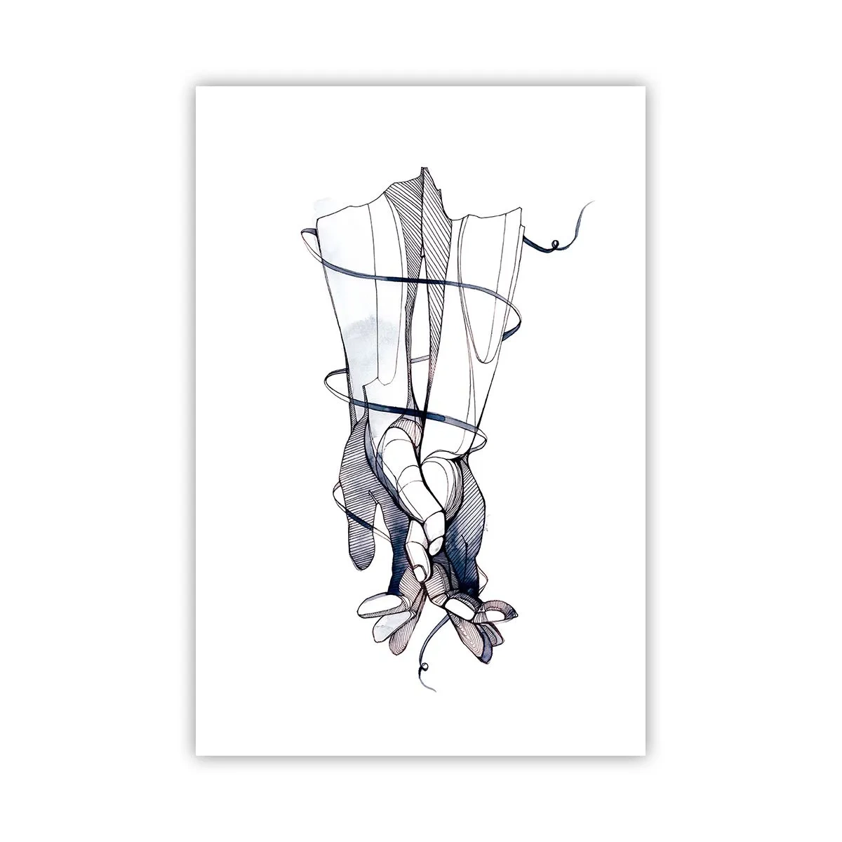 Poster - Touch-studie - 61x91 cm