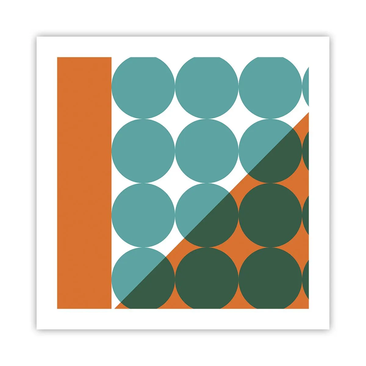 Poster - Omhoog en diagonaal - 50x50 cm