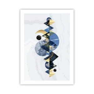 Poster - Geometrisch landschap - 50x70 cm