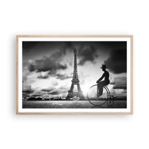 Een poster in een licht eiken lijst - Verlangen naar Belle Epoque - 91x61 cm