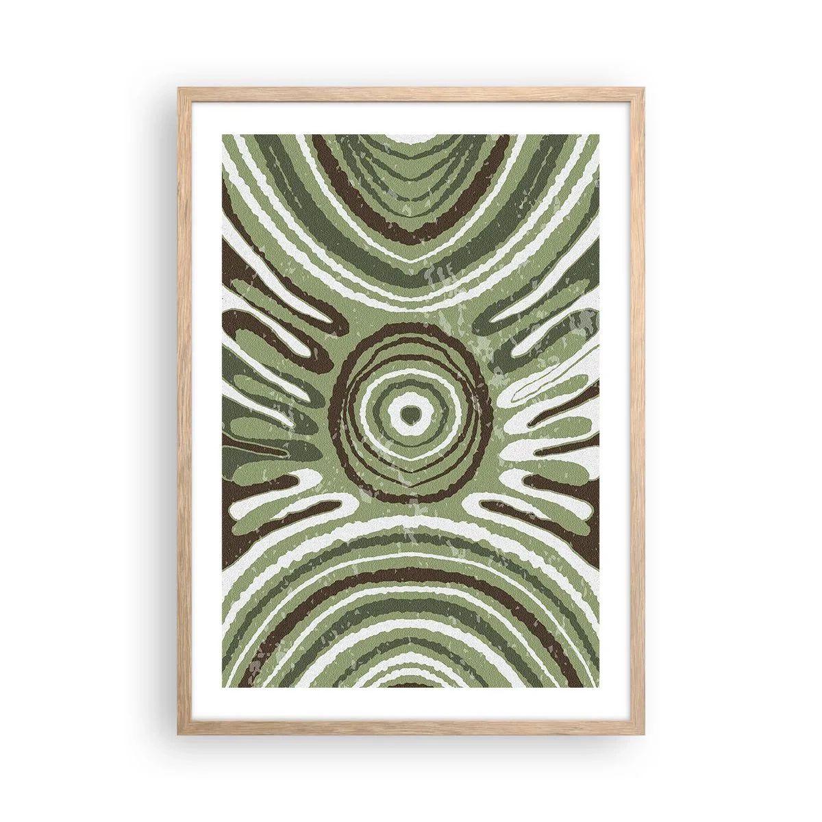 Een poster in een licht eiken lijst - Een explosie van emoties - 50x70 cm