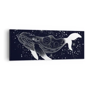 Schilderen op canvas - In de oceaan van het universum - 140x50 cm