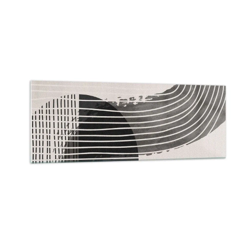 Schilderen op glas - Daar en terug - 140x50 cm