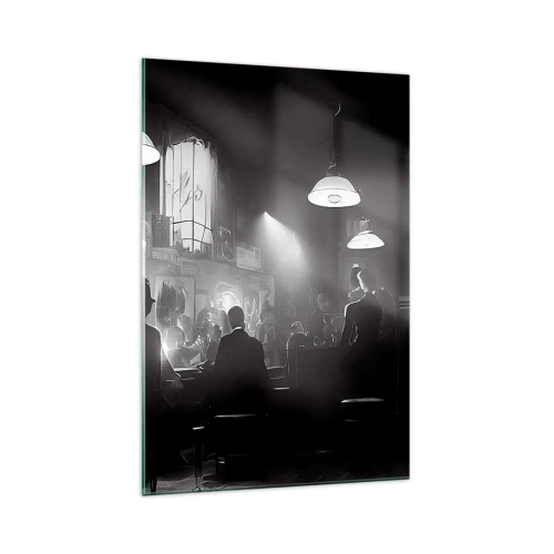 Schilderen op glas - In jazz-sfeer - 70x100 cm