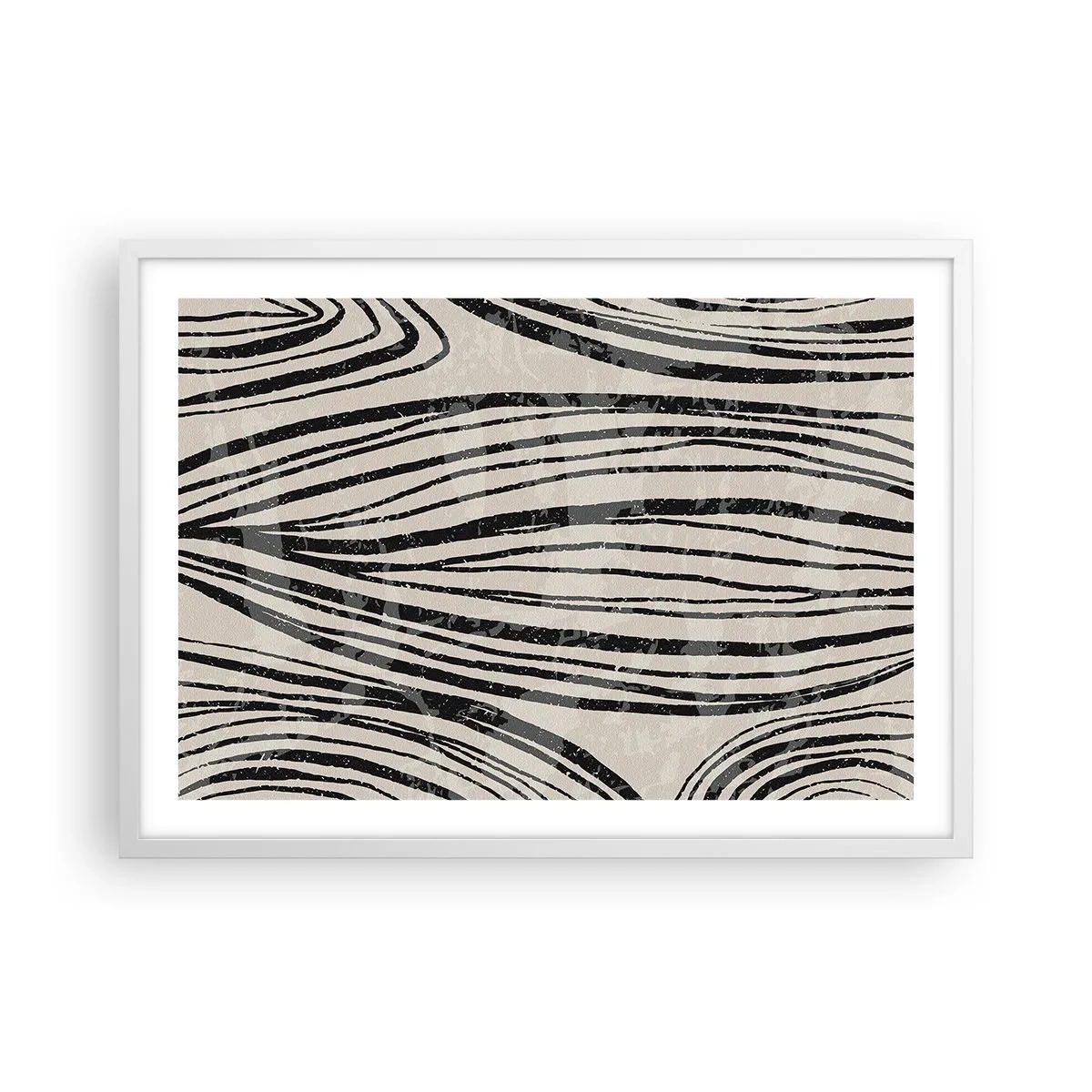 Poster in een witte lijst - Lijnoverstromingsvlakte - 70x50 cm