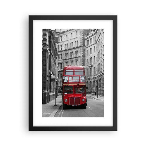 Poster in een zwarte lijst - Het dagelijkse leven hoeft niet grijs te zijn - 30x40 cm