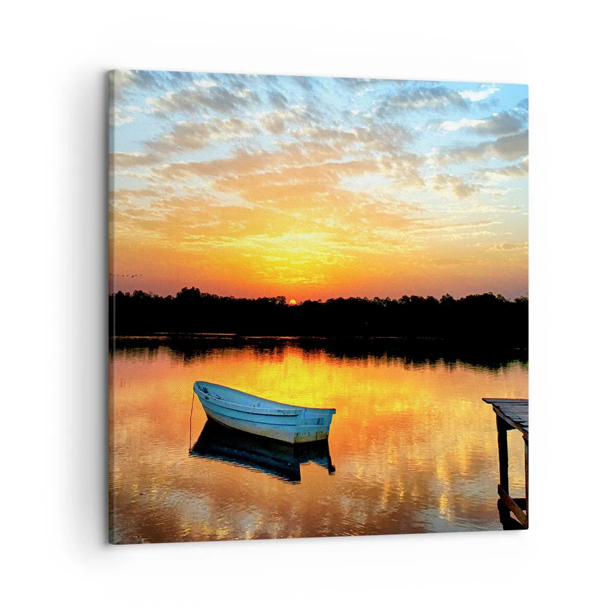 Schilderen op canvas - Kijk, luister, mediteer - 50x50 cm