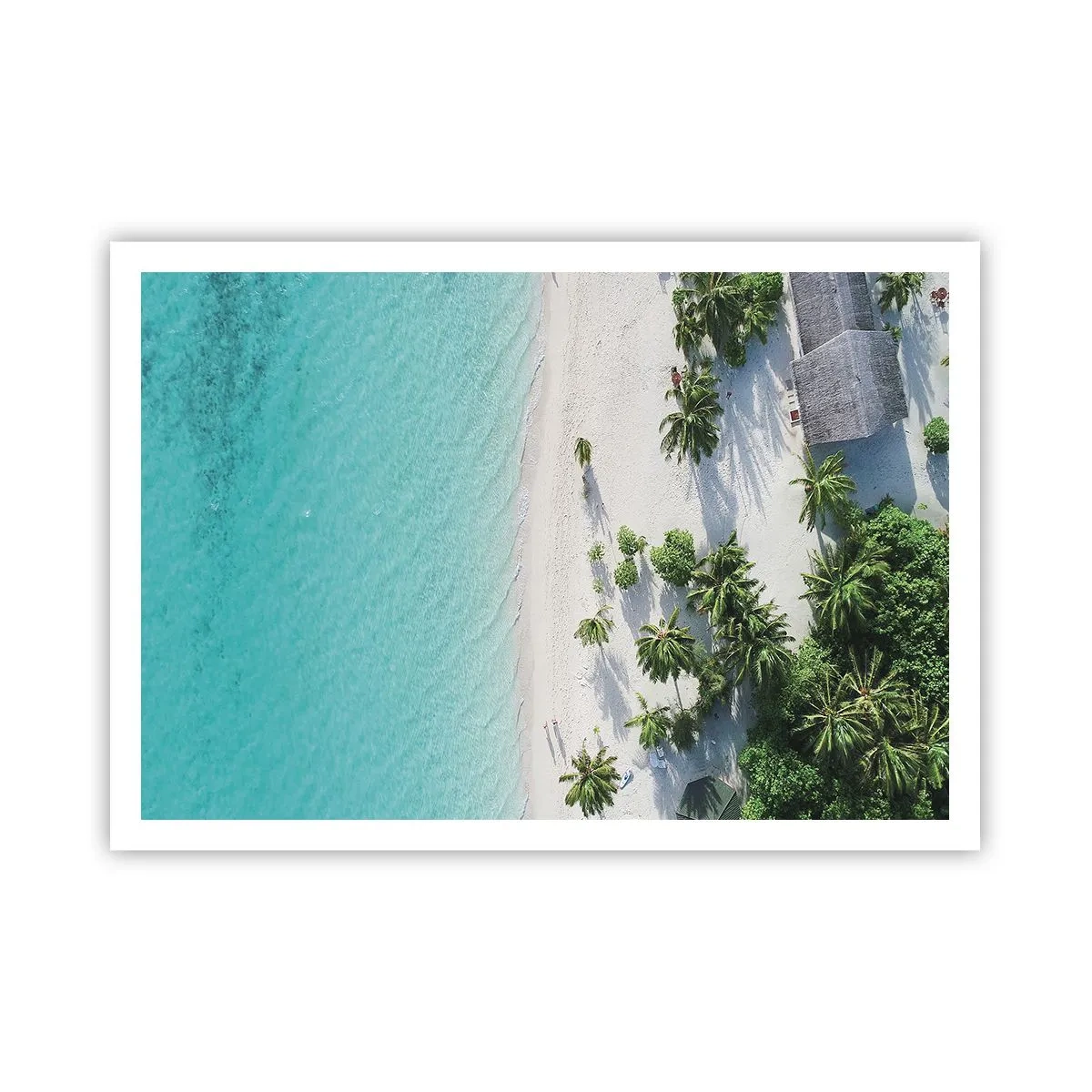 Poster - Een vakantie in het paradijs - 100x70 cm