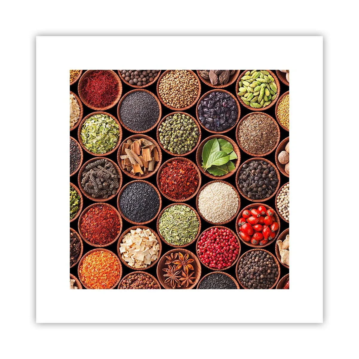 Poster - Alle smaken van de wereld - 30x30 cm