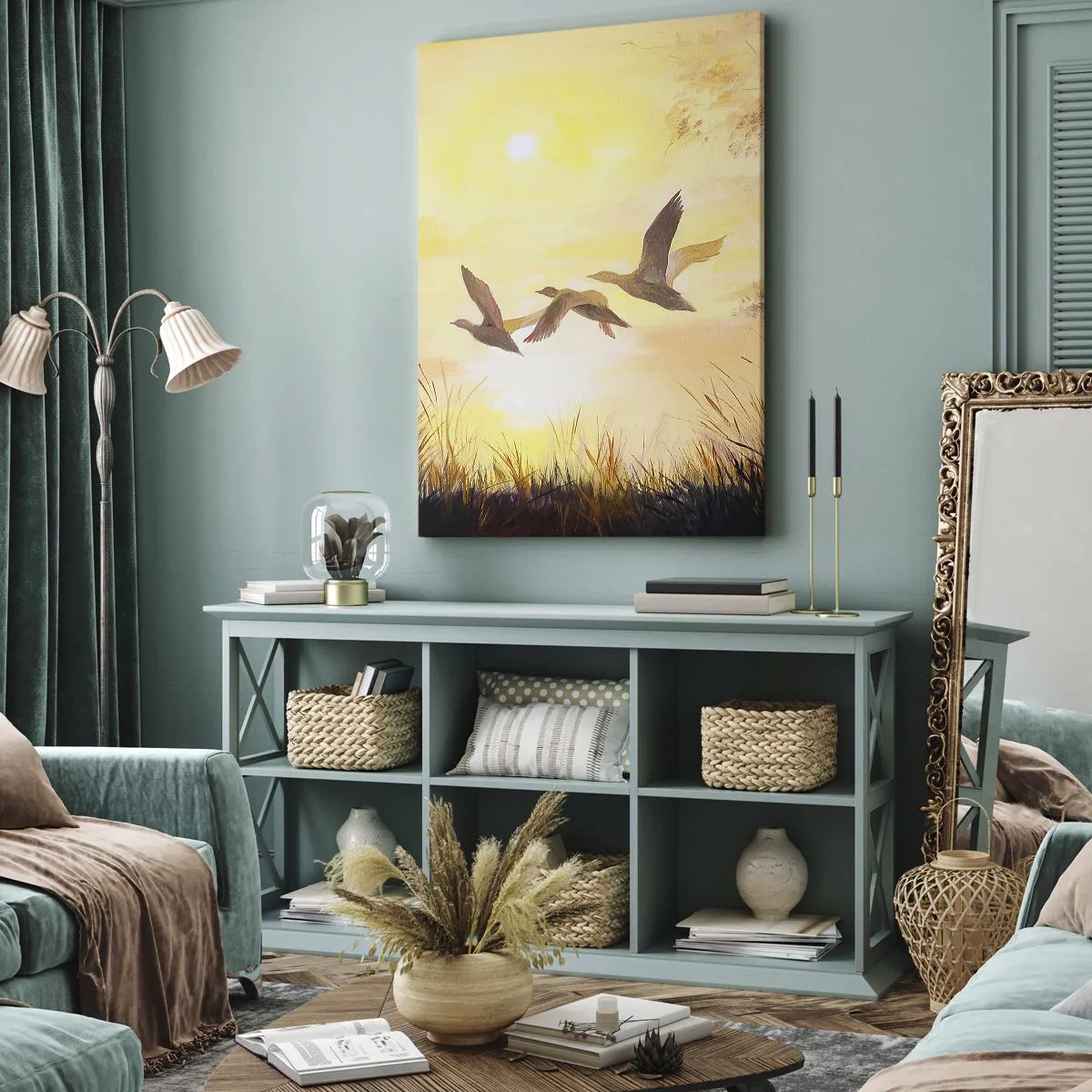 Schilderen op canvas - Het begin van een lange reis - 55x100 cm