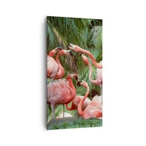 Schilderen op canvas - Middag roddels - 55x100 cm