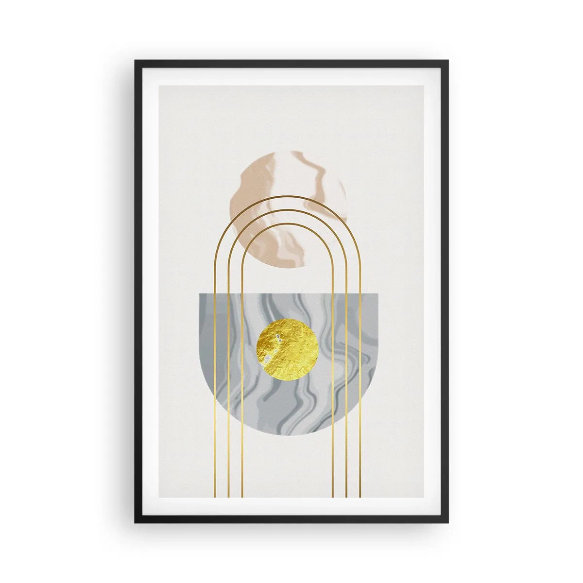 Poster in een zwarte lijst - Helderheid en schittering - 61x91 cm