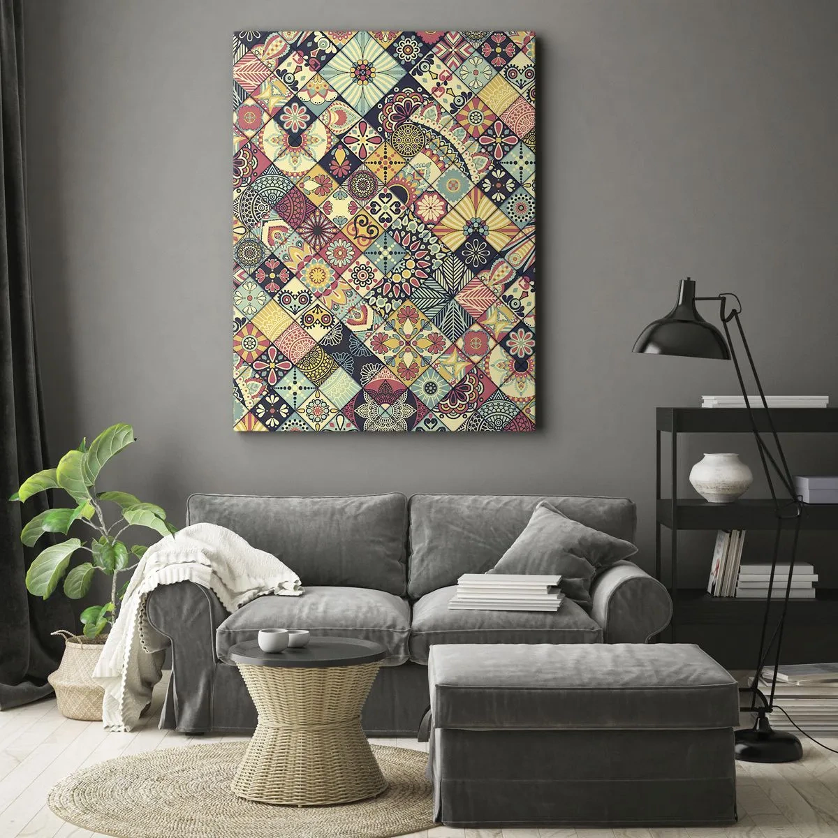 Schilderen op canvas - Marokkaanse sfeer - 50x70 cm
