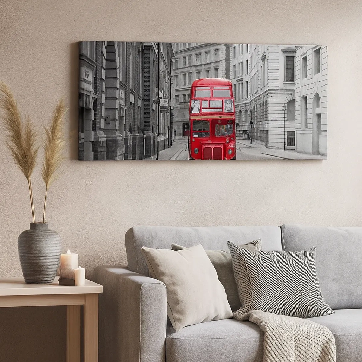 Schilderen op canvas - Het dagelijkse leven hoeft niet grijs te zijn - 30x30 cm