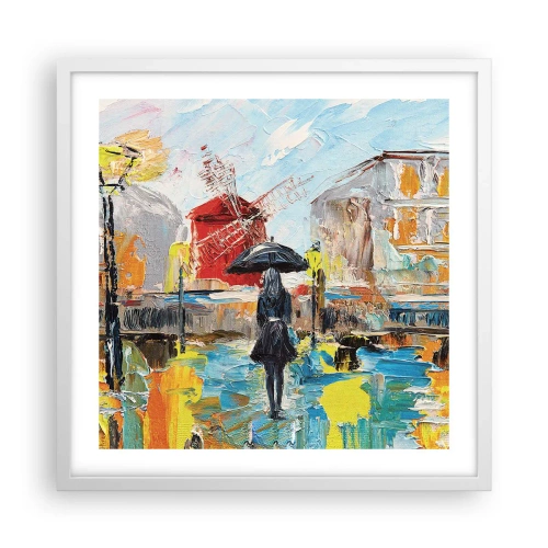 Poster in een witte lijst - Parijse legendes - 50x50 cm