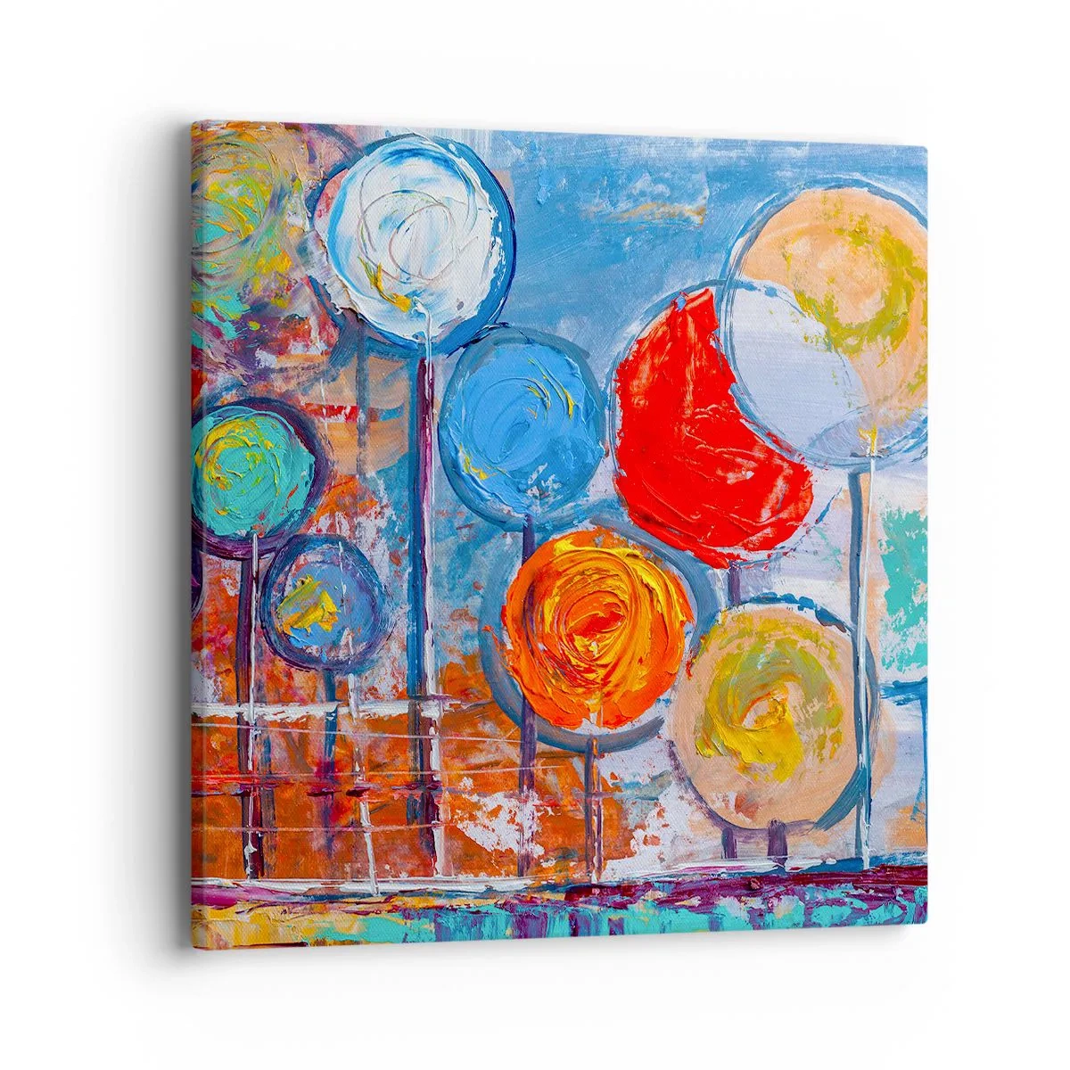 Schilderen op canvas - Wonderen op de stok - 40x40 cm