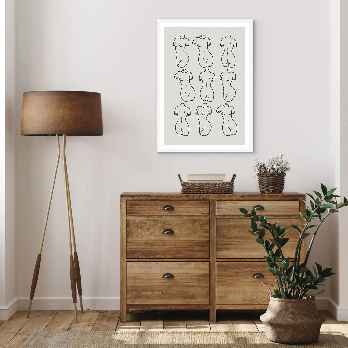 Poster in een witte lijst - Alleen Venus - 40x50 cm