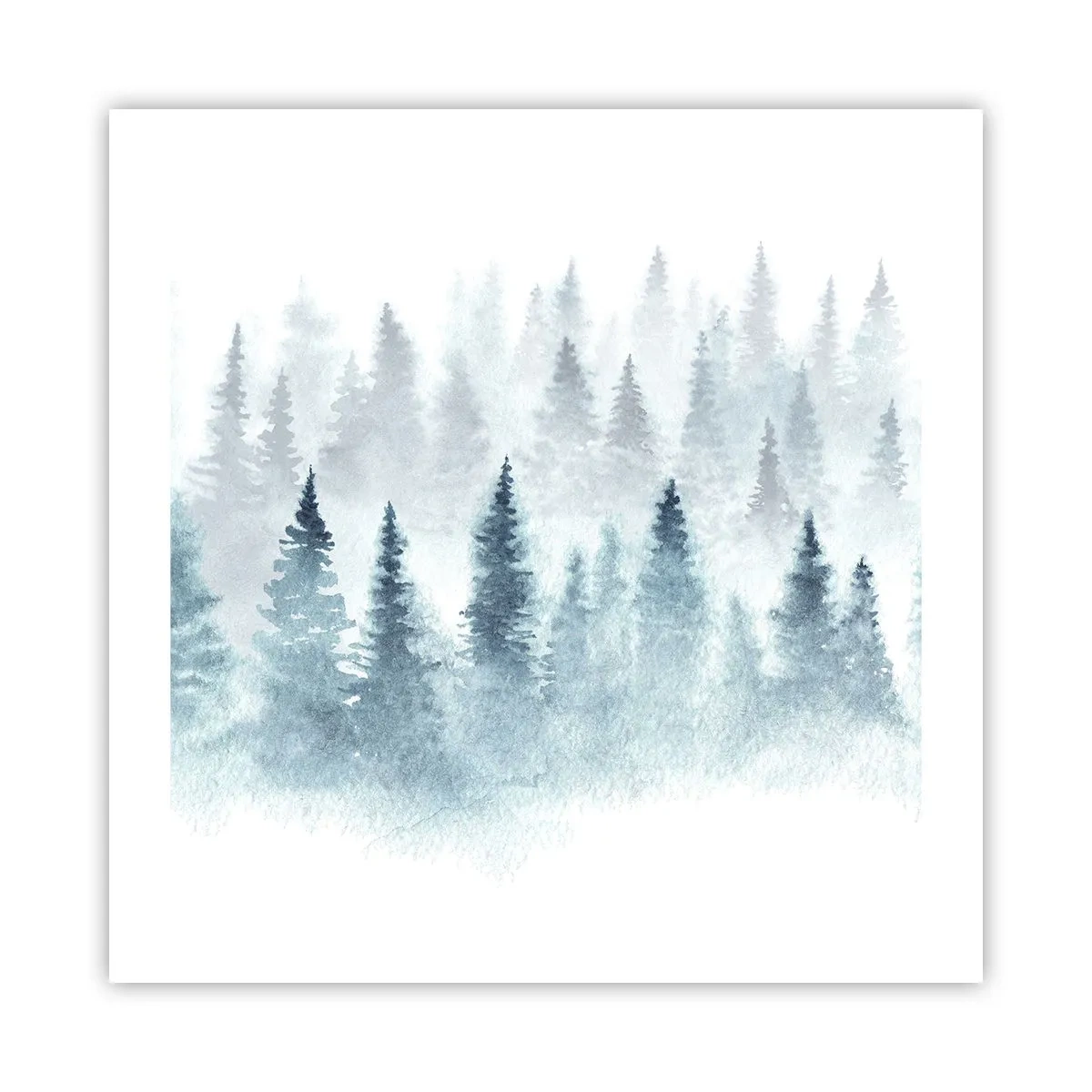 Poster - Gehuld in mist - 50x50 cm
