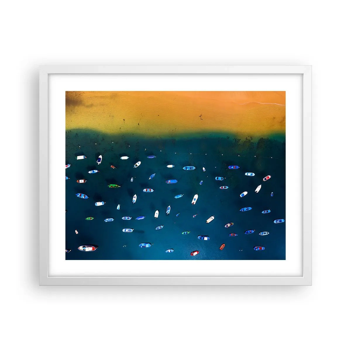 Poster in een witte lijst - Vakantie spel - 50x40 cm