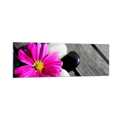 Schilderen op glas - Rust op de pier - 160x50 cm