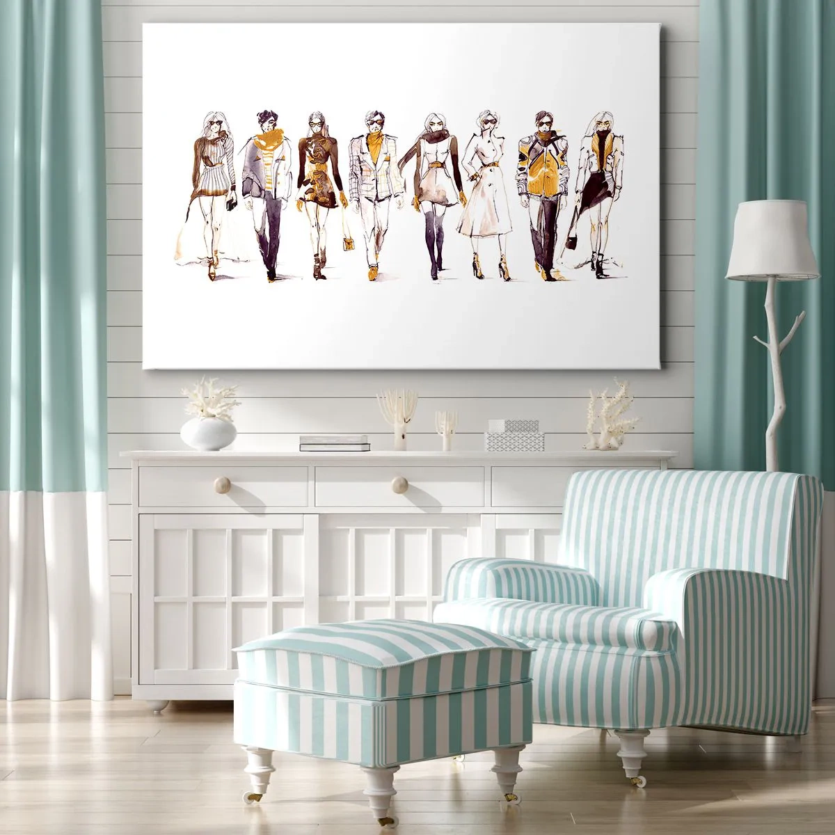 Schilderen op canvas - Casual chic, casual elegantie - 100x70 cm