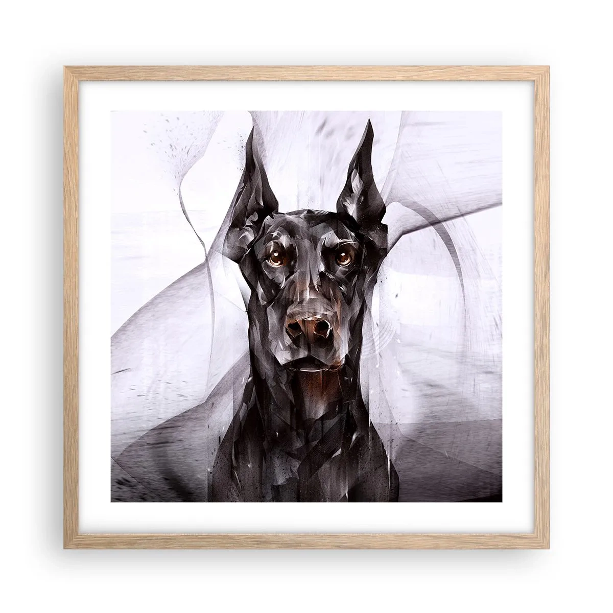 Een poster in een licht eiken lijst - Hooggeboren - 50x50 cm