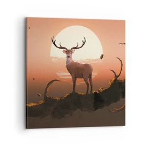 Schilderen op canvas - Deze nacht is anders dan alle andere - 70x70 cm