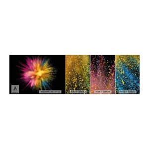 Fotobehang Monster Premium Sand - De geboorte van kleuren - Abstractie, Deel, Fantasie - 100x30 cm