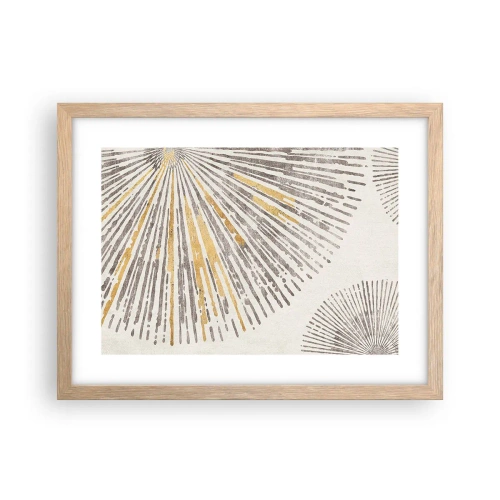 Een poster in een licht eiken lijst - De schoonheid van de straal - 40x30 cm