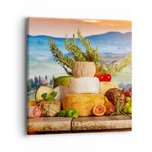 Schilderen op canvas - De Italiaanse levensvreugde - 40x40 cm