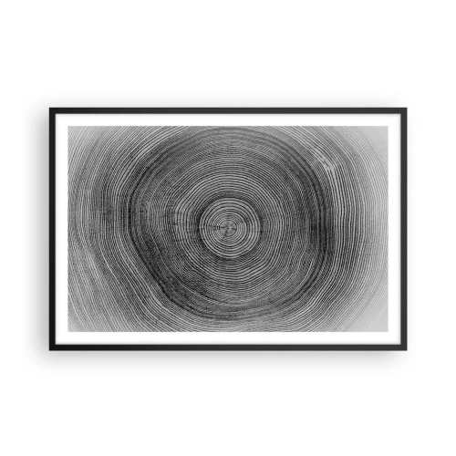 Poster in een zwarte lijst - Teken van de tijden - 91x61 cm