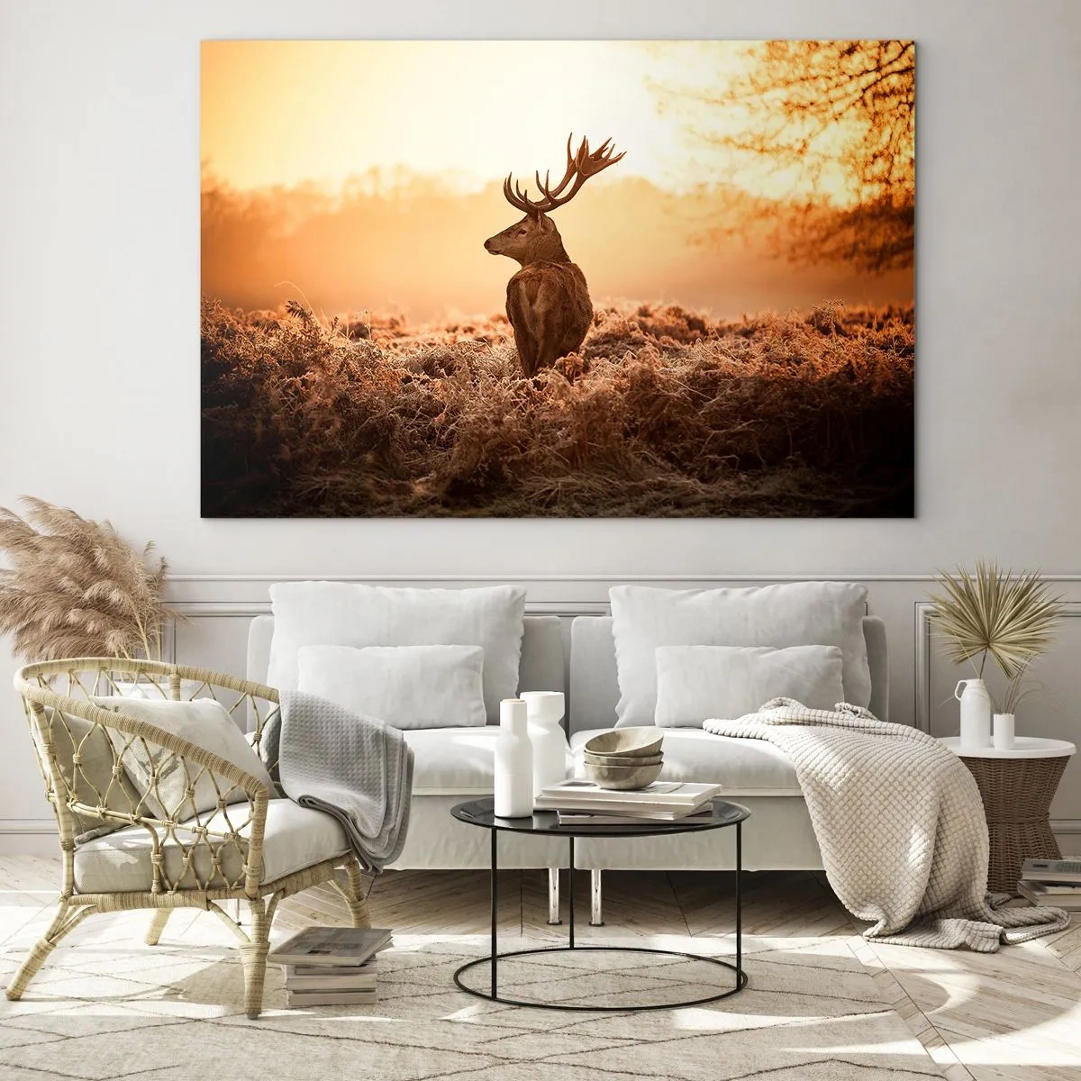 Schilderen op glas - Heer van het landgoed - 120x80 cm