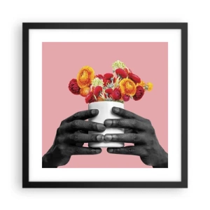 Poster in een zwarte lijst - De apotheose van het leven - 40x40 cm