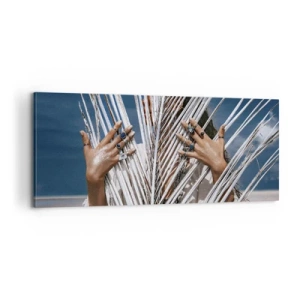 Schilderen op canvas - Het meisje van de sjamaan? - 100x40 cm
