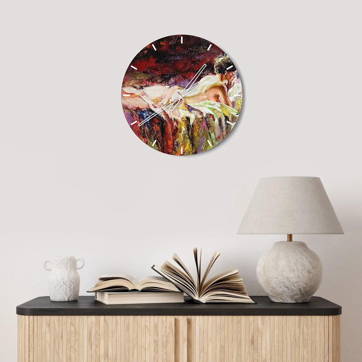 Wandklok - Klok - Venus in gedachten - 40x40 cm