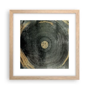 Een poster in een licht eiken lijst - Veranderen en zijn - 30x30 cm