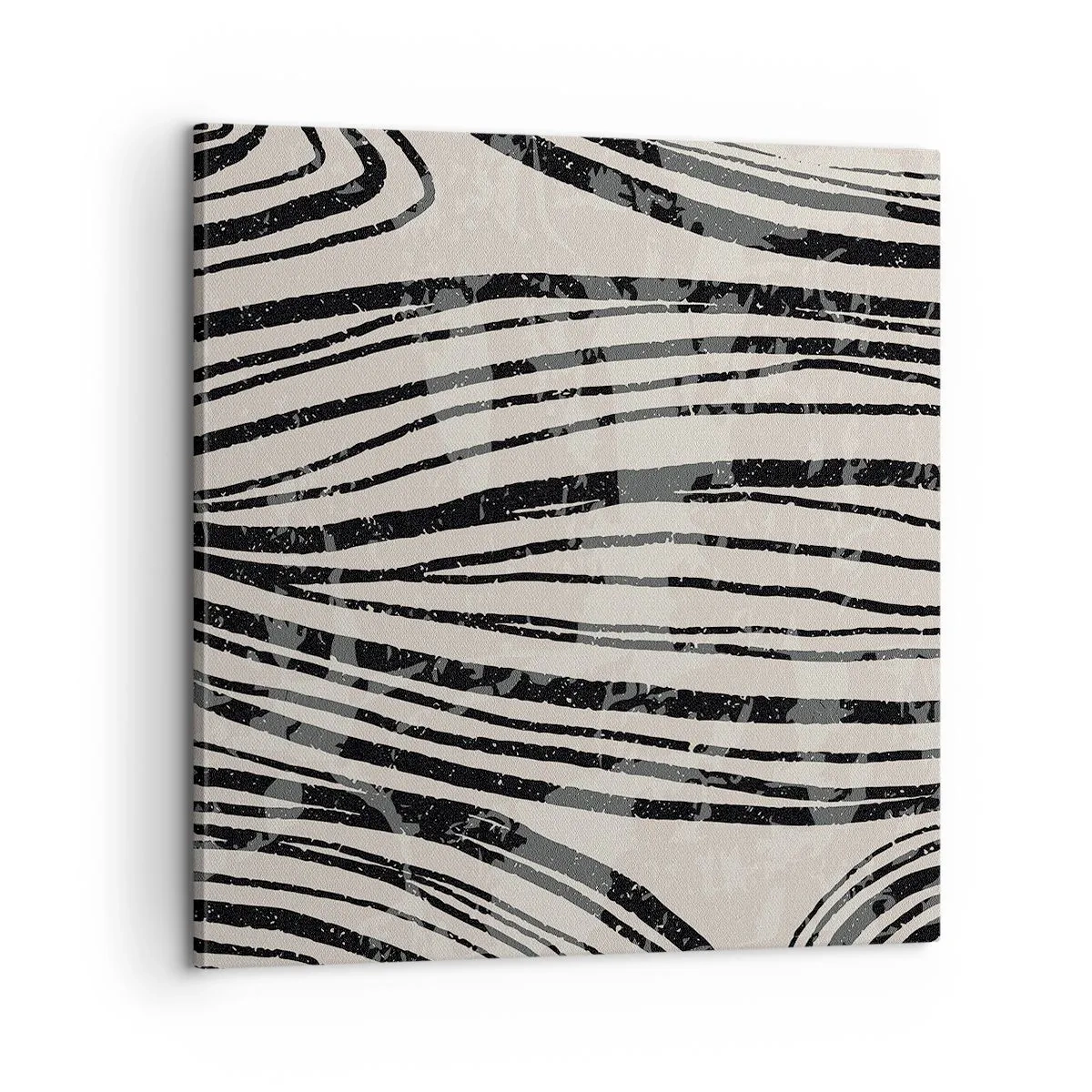 Schilderen op canvas - Lijnoverstromingsvlakte - 60x60 cm