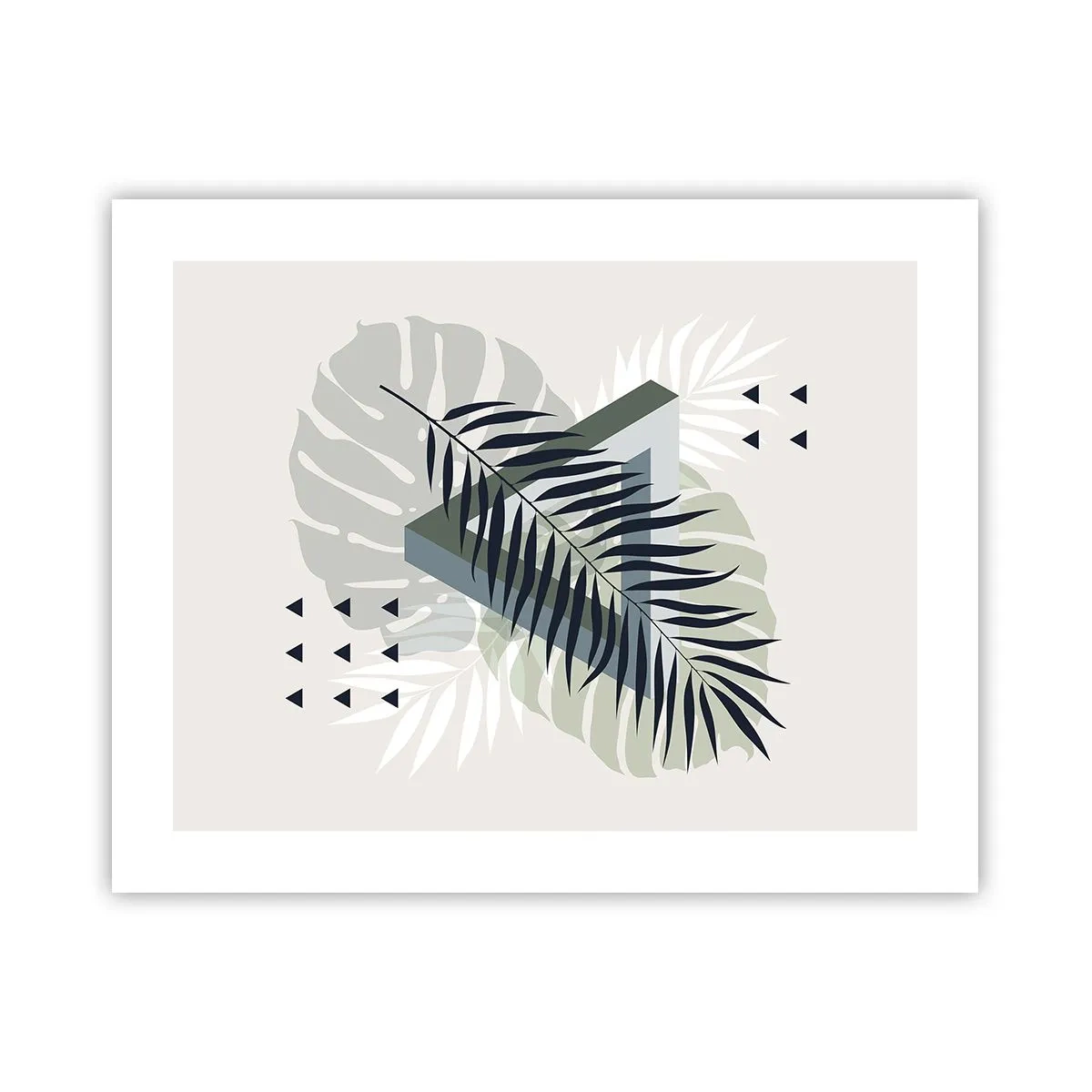 Poster - Natuur en geometrie - twee orden? - 50x40 cm