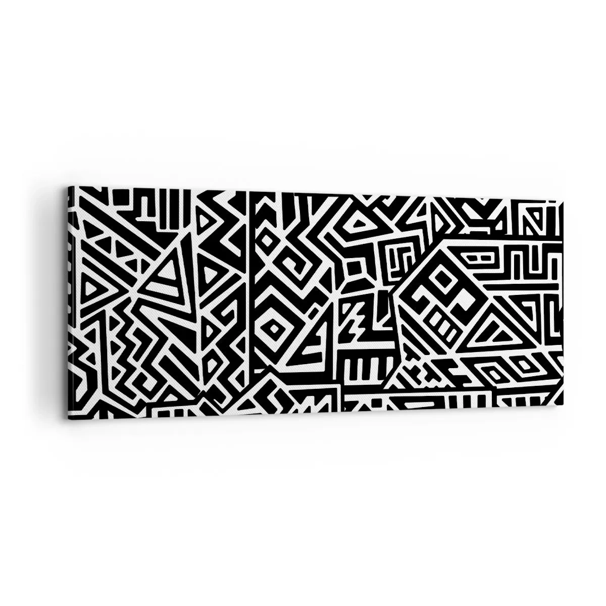Schilderen op canvas - Pre-Columbiaanse compositie - 100x40 cm