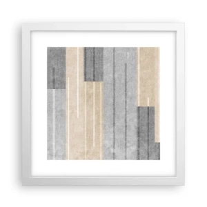 Poster in een witte lijst - Compositie: houd verticaal - 30x30 cm