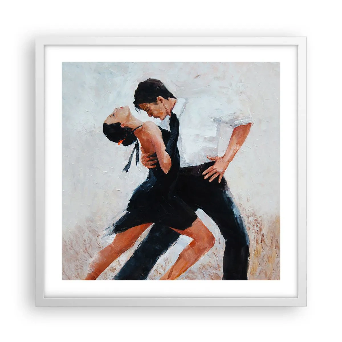 Poster in een witte lijst - Tango van mijn dromen - 50x50 cm