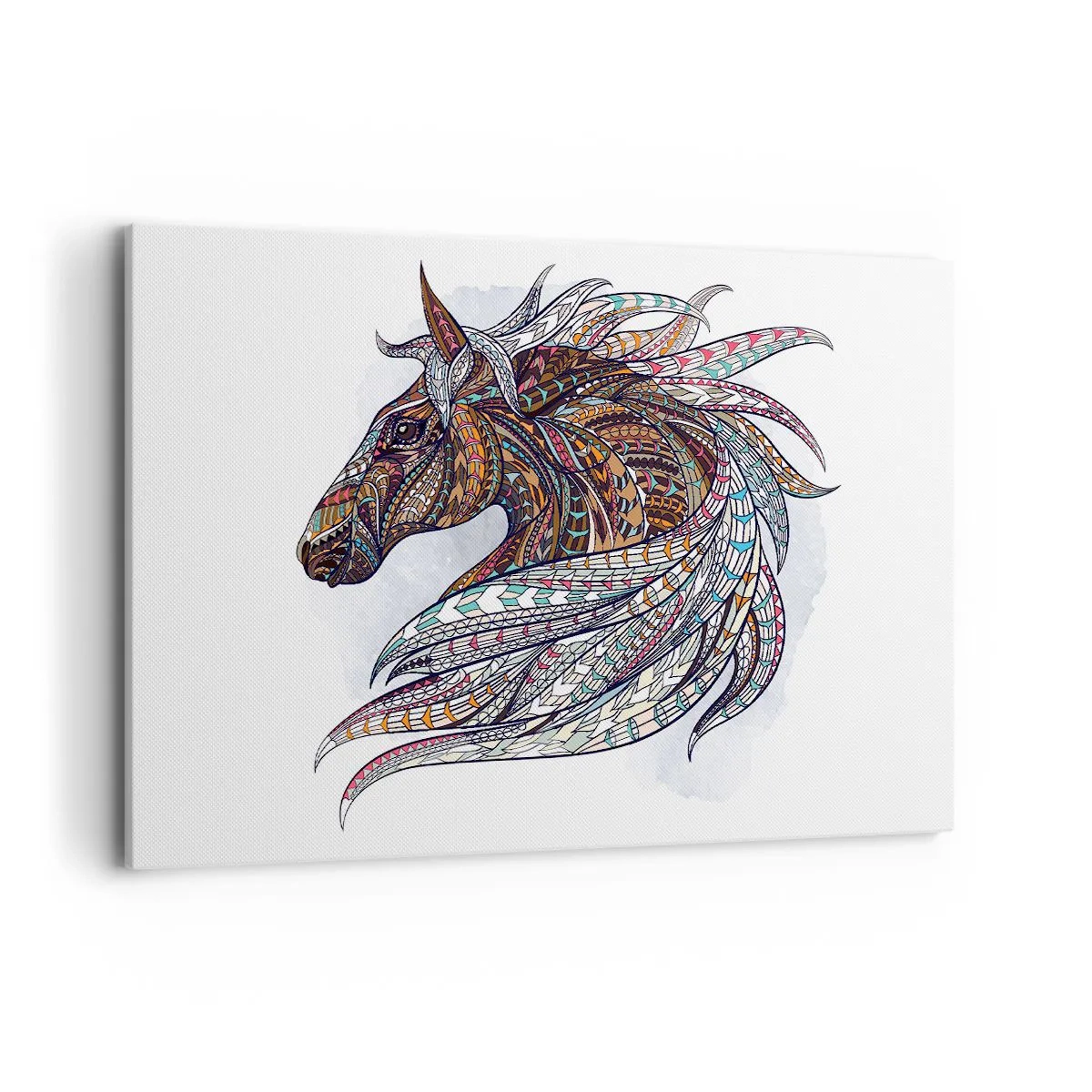 Schilderen op canvas - Keltisch strijdersros - 120x80 cm