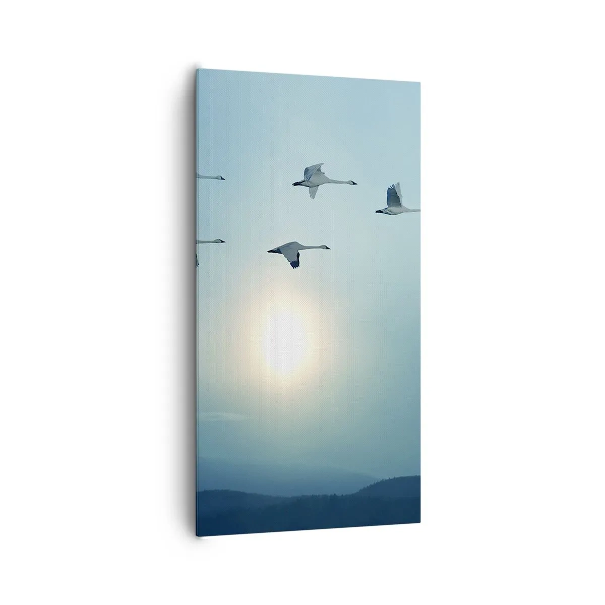 Schilderen op canvas - Afscheid van zomer voor een jaar - 65x120 cm